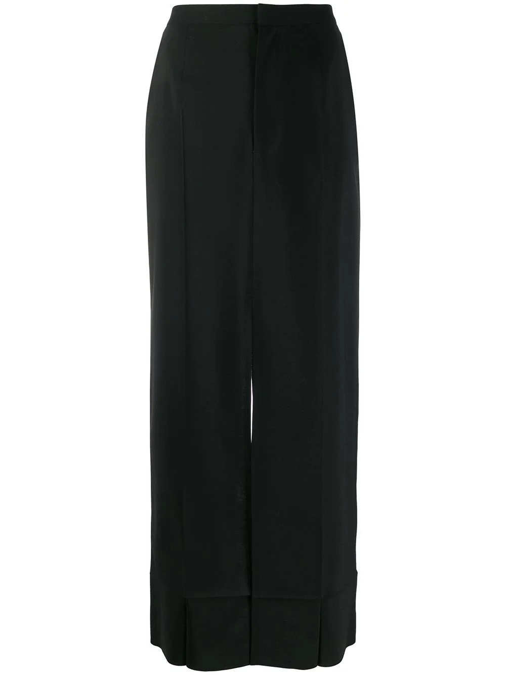 high-waist front slit skirt - 1