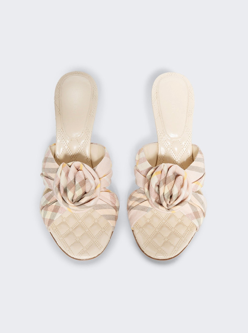 Mews Rose Slide Sandals Teacup Check 3