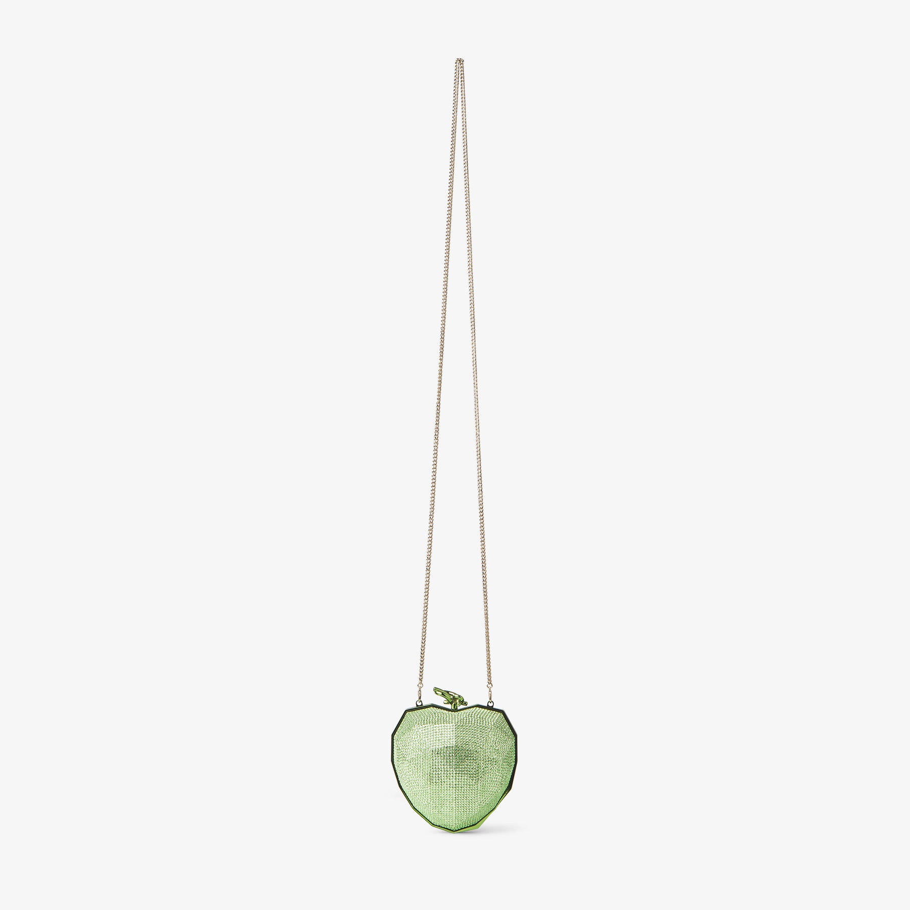 Faceted Heart Clutch
Matcha Lucite Faceted Heart Clutch Bag - 6