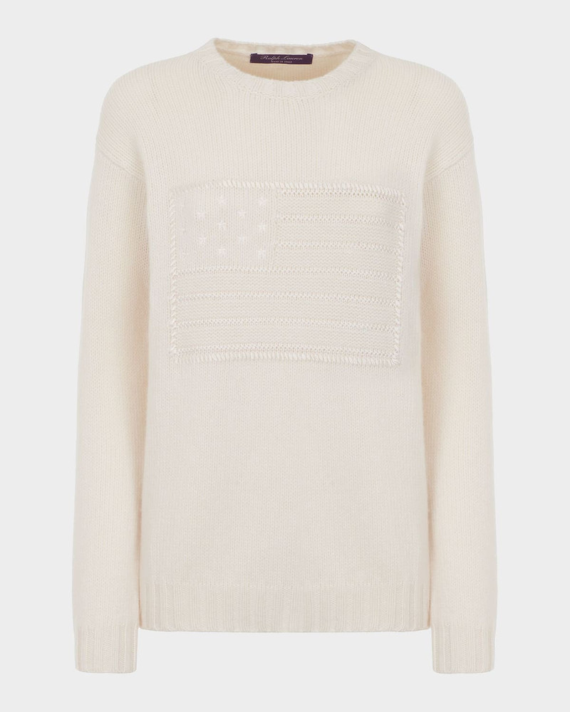 Flag Cashmere Crewneck Sweater 1