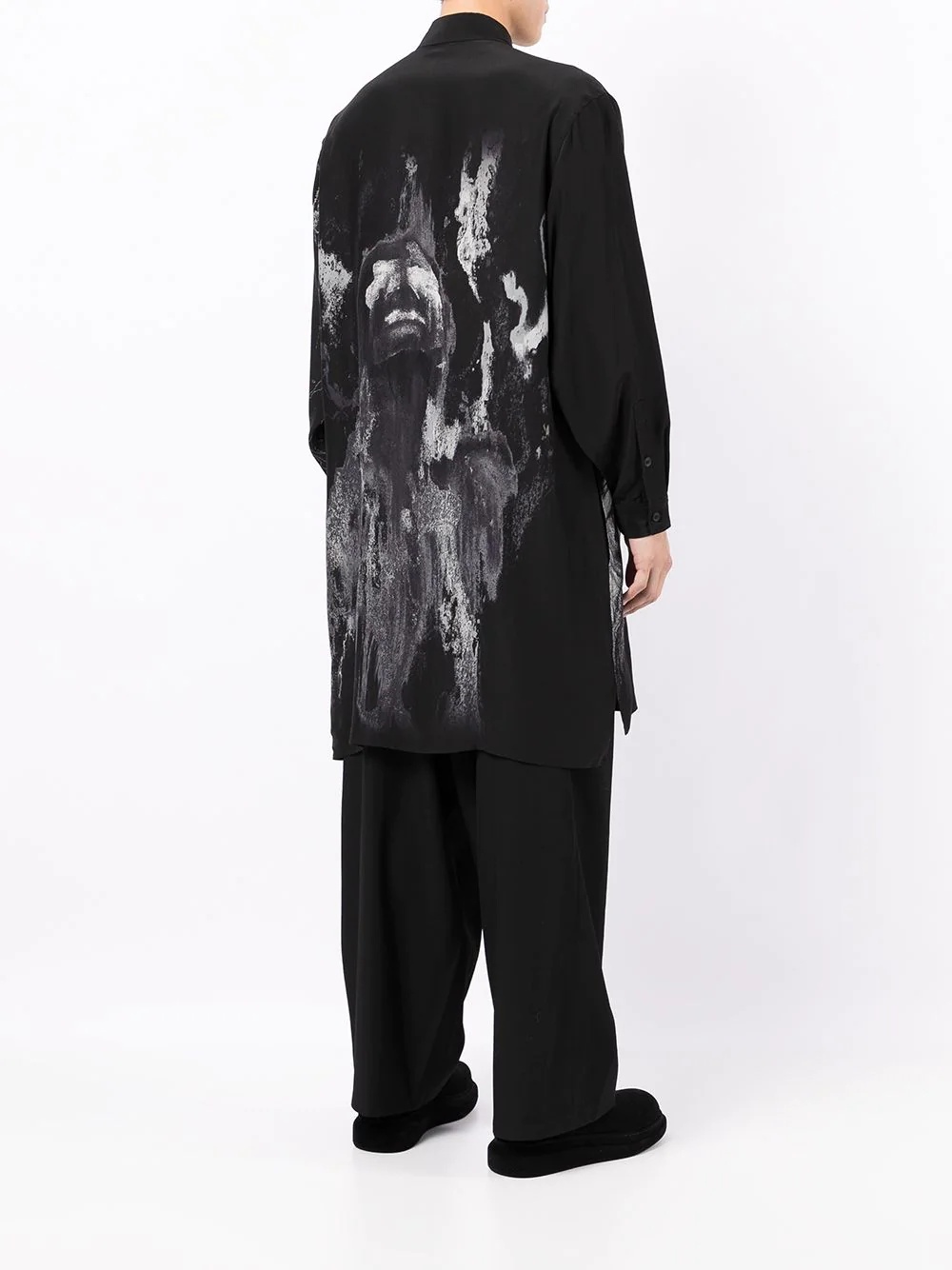 oversized graphic-print shirt - 4