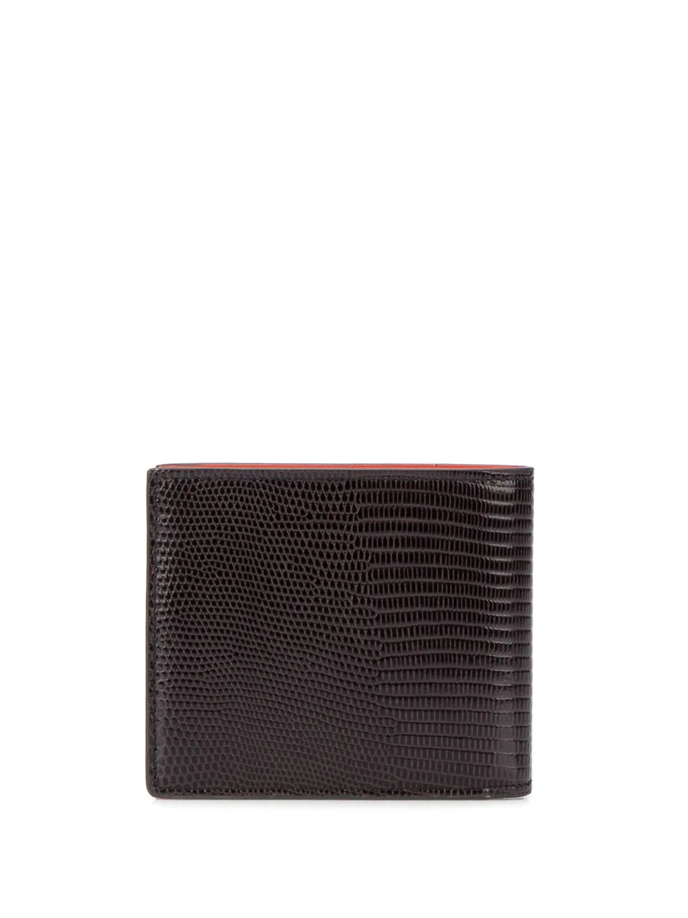 lizard skin-effect two-toned wallet - 2