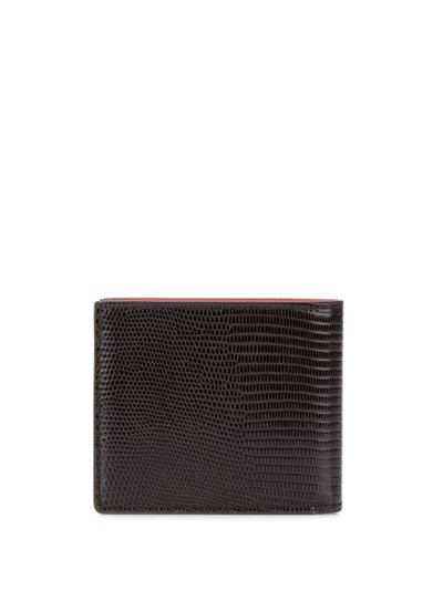 Tod's lizard skin-effect two-toned wallet outlook