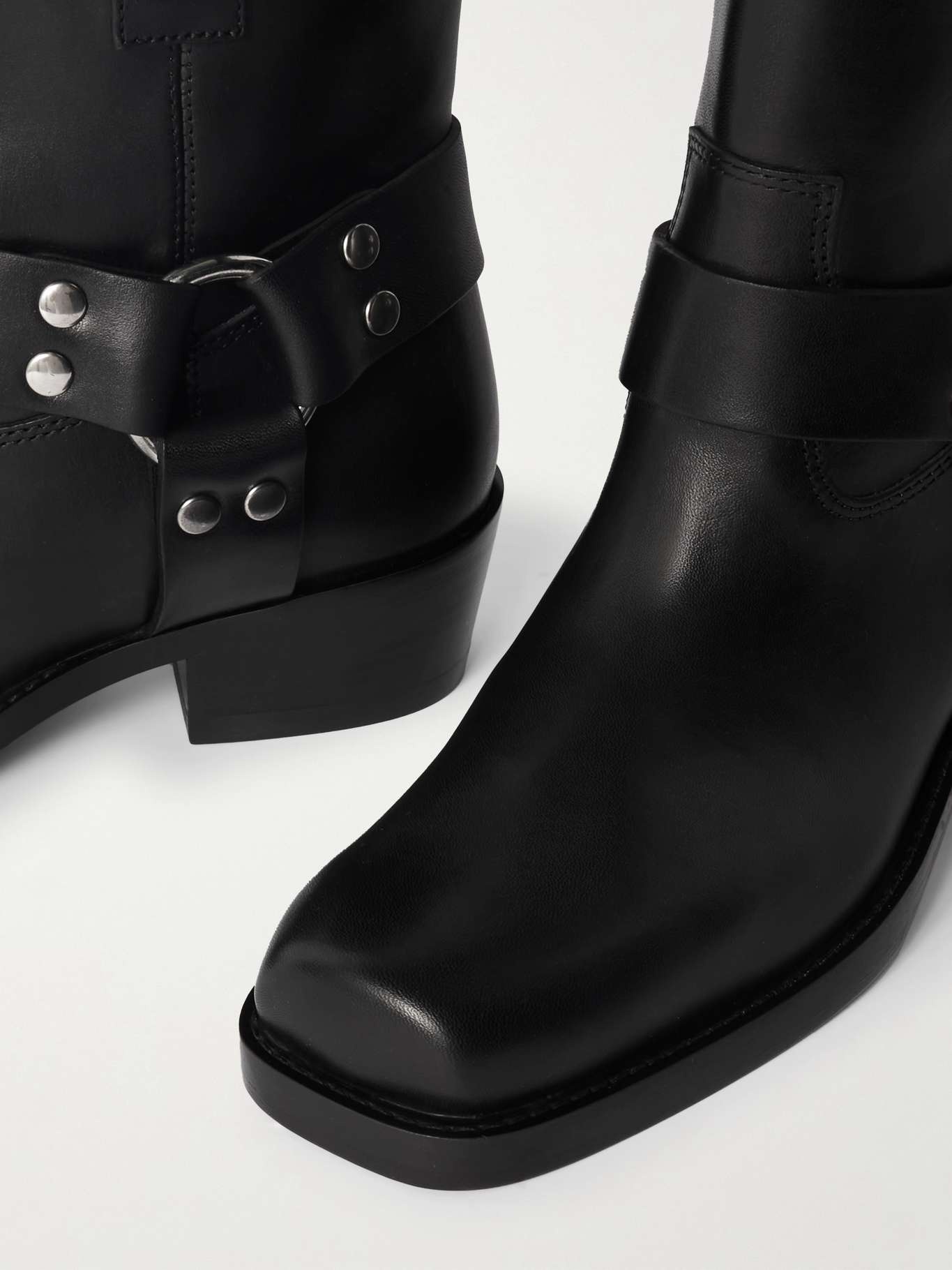 Roxy studded leather ankle boots Black - 4