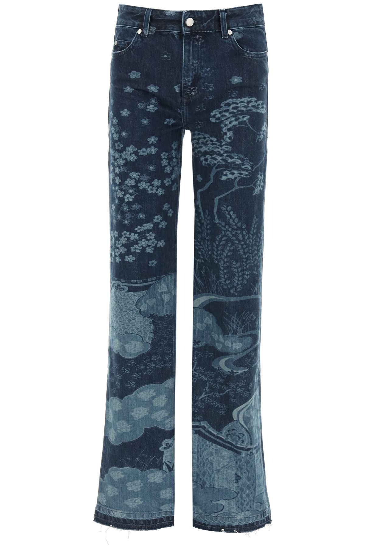 ALL-OVER PRINTED JEANS - 1