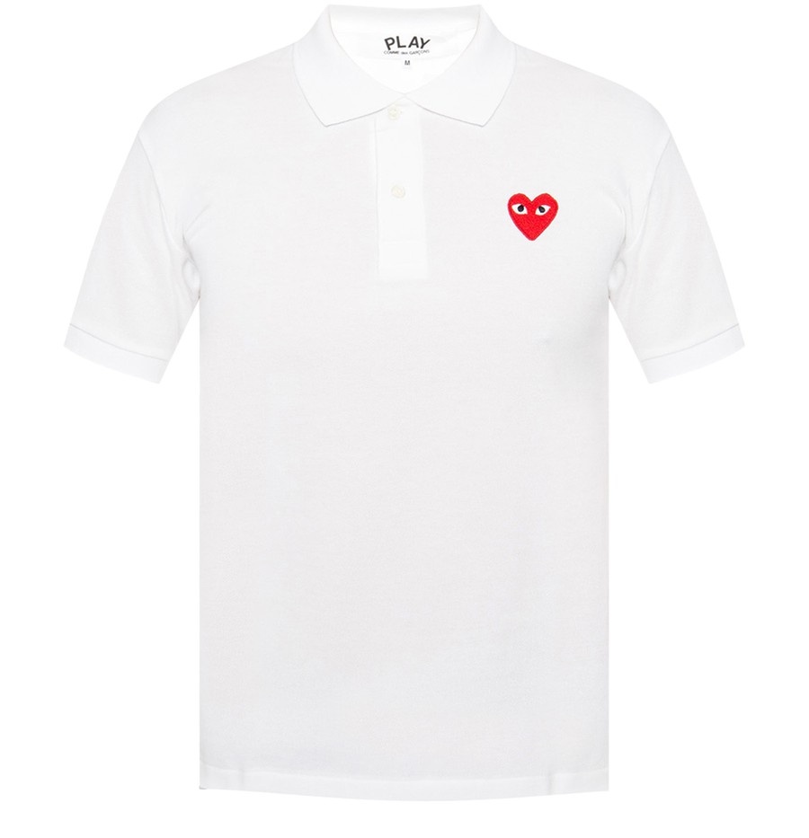 Polo shirt with logo patch - 1