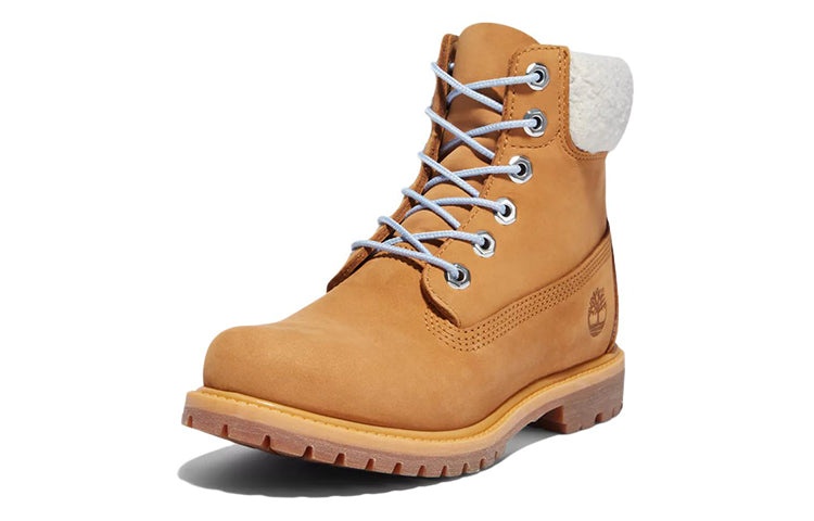 (WMNS) Timberland Premium 6 Inch Waterproof Boot 'Wheat Nubuck and Blue' A2JRC231 - 3