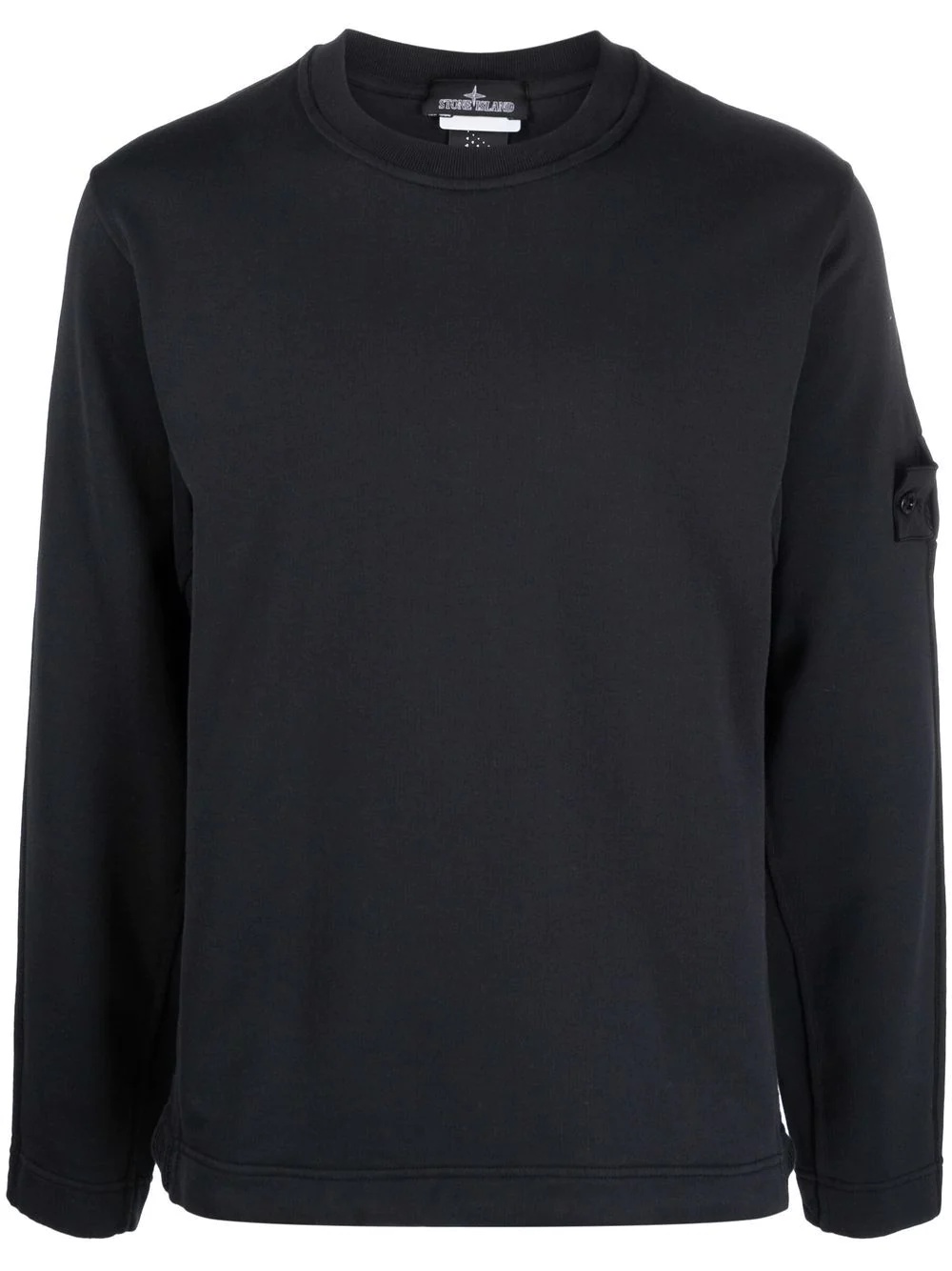 logo-patch sleeve jumper - 1