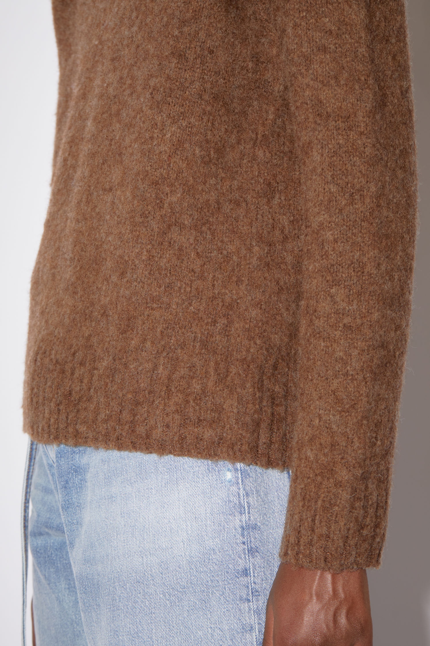 Crew neck sweater - Chocolate brown - 5