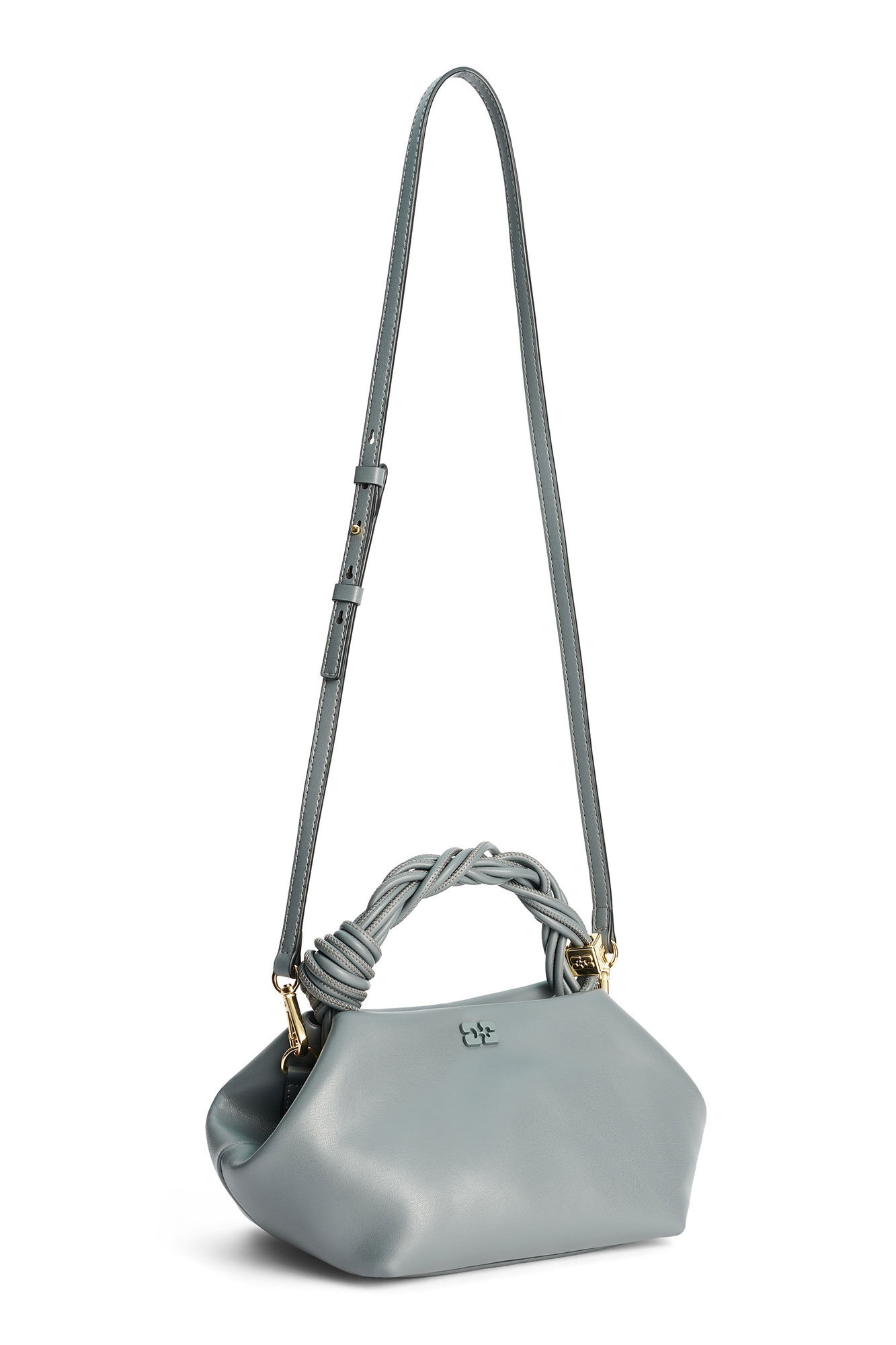 DARK GREY SMALL GANNI BOU BAG - 7