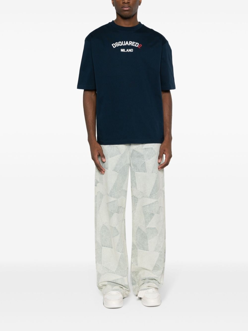 logo-print cotton T-shirt - 2