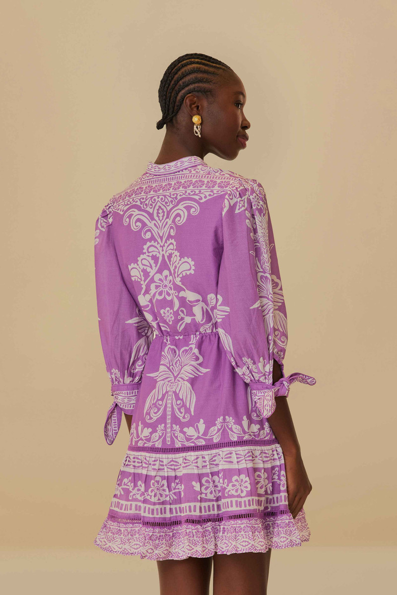 Lilac Sweet Garden Mini Dress 4