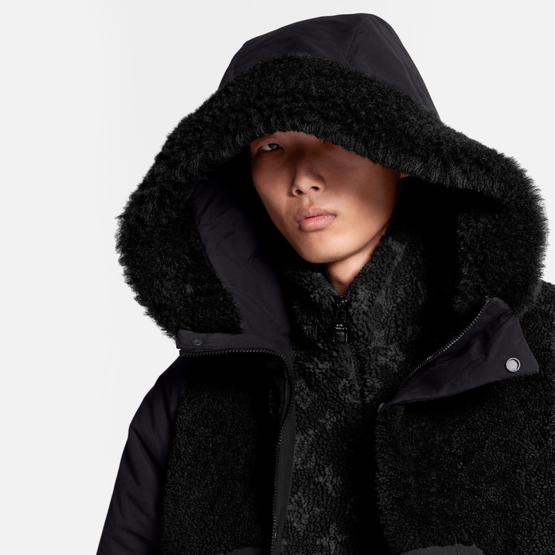 Trompe l’Oeil Shearling Detail Padded Parka 3