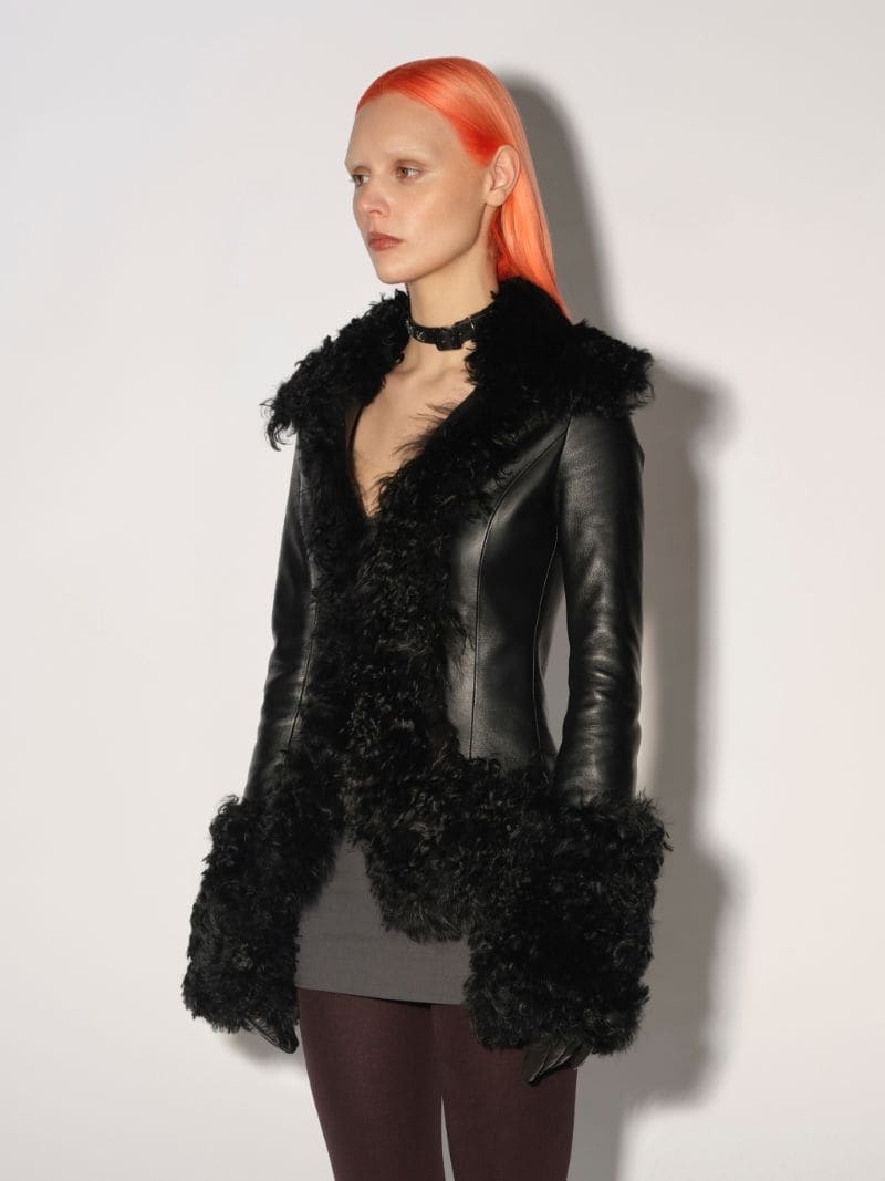 SHEARLING MIDI COAT - 6