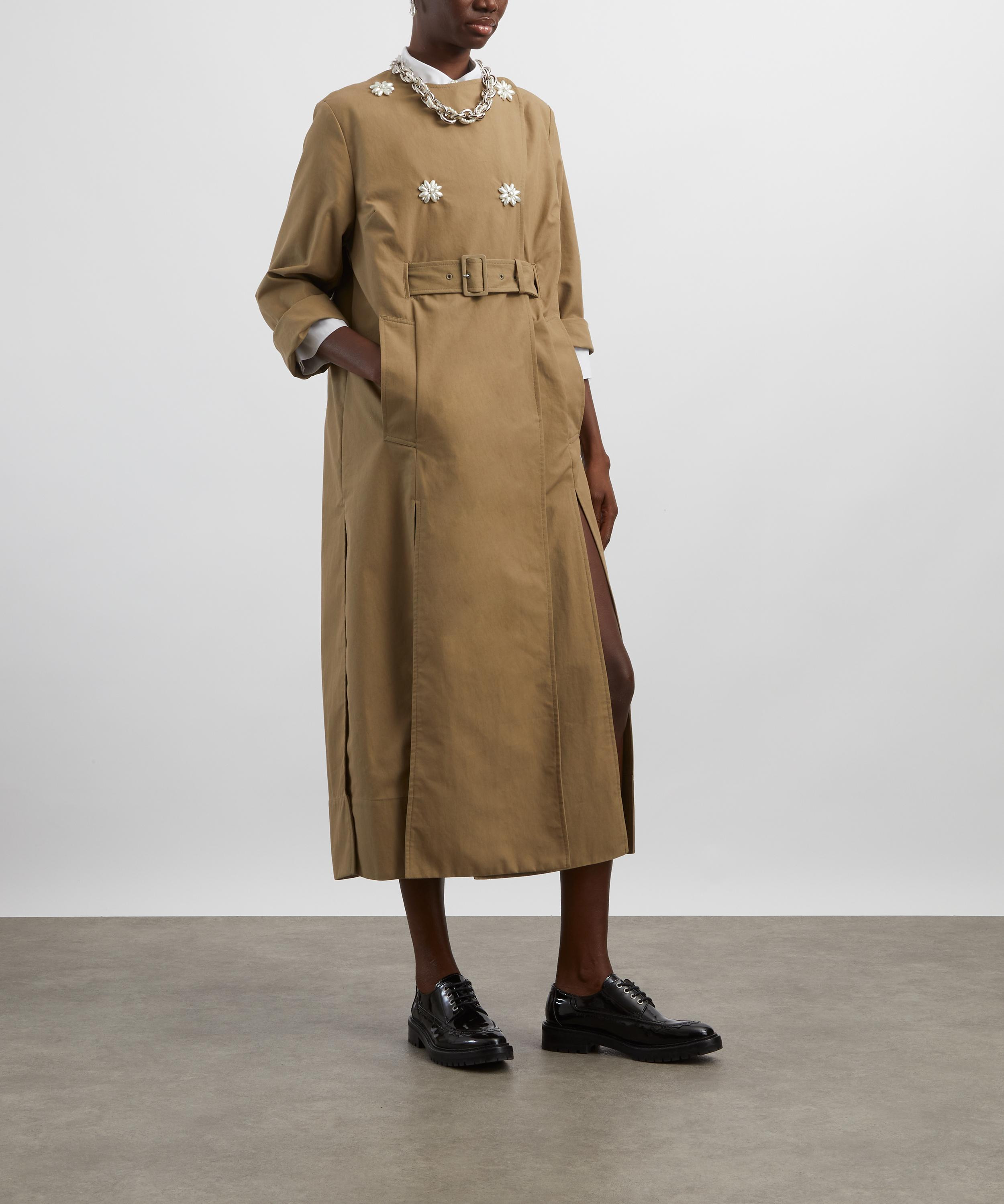 Long Multi Slit Trench Coat - 2