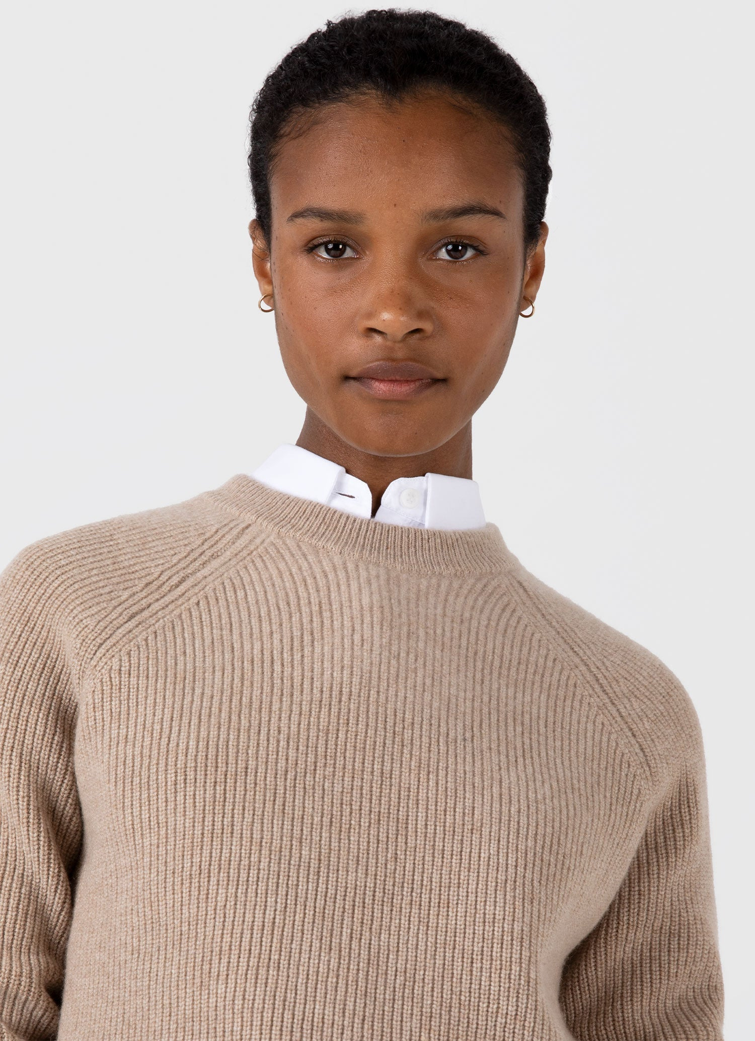 Wool Cashmere Rib Jumper - 4