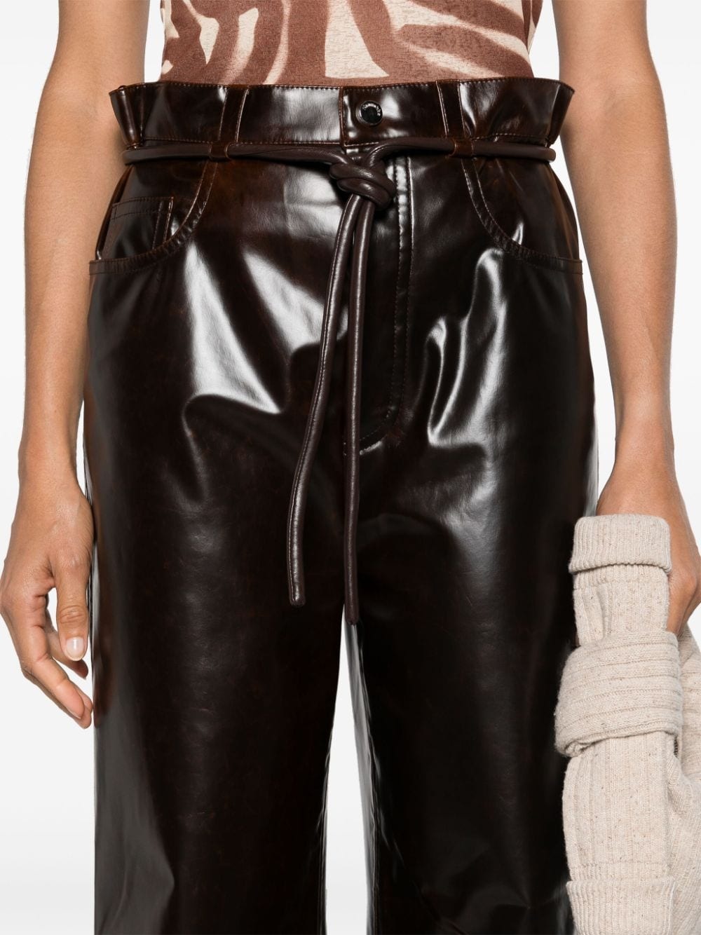 Sato wide-leg trousers - 5