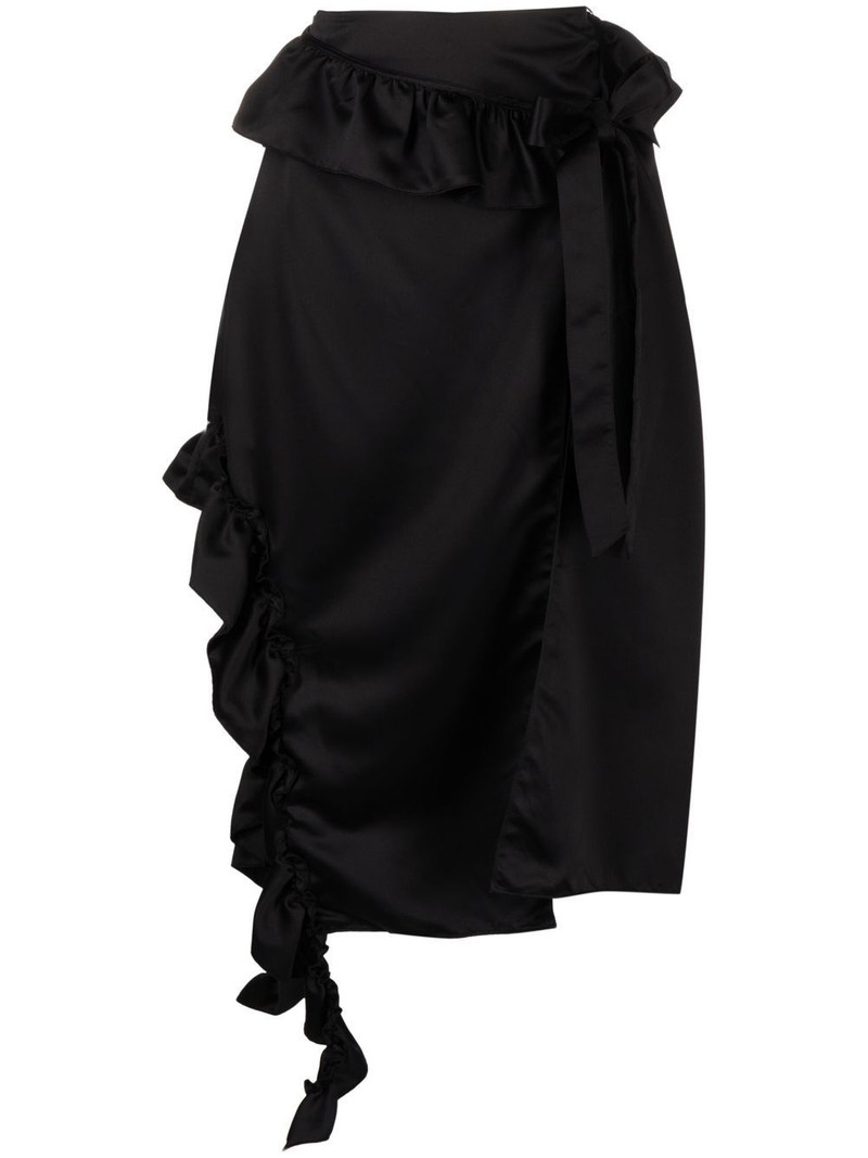 ruffle-trim midi skirt 1