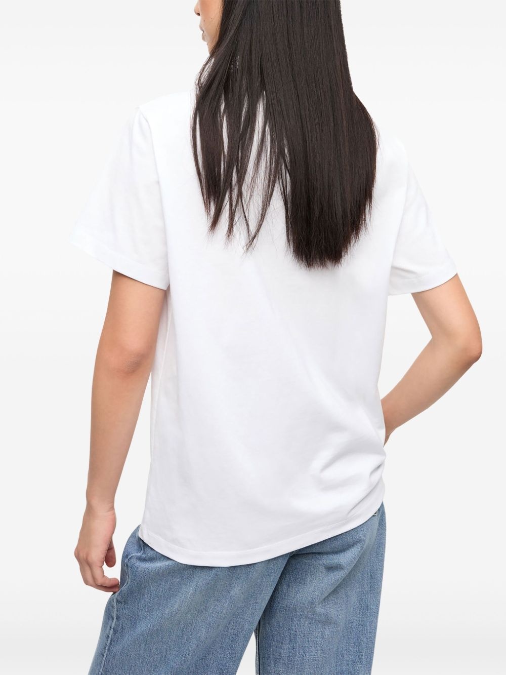 motif-embroidered T-shirt - 4