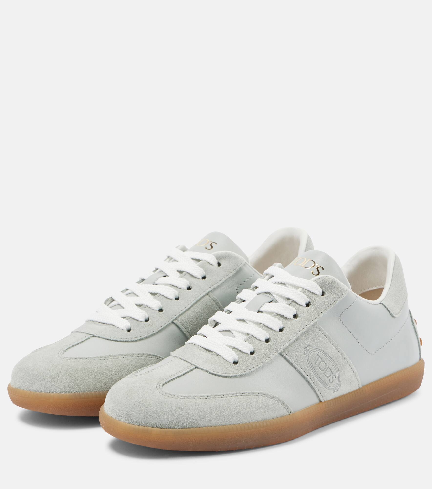 Logo suede sneakers - 4