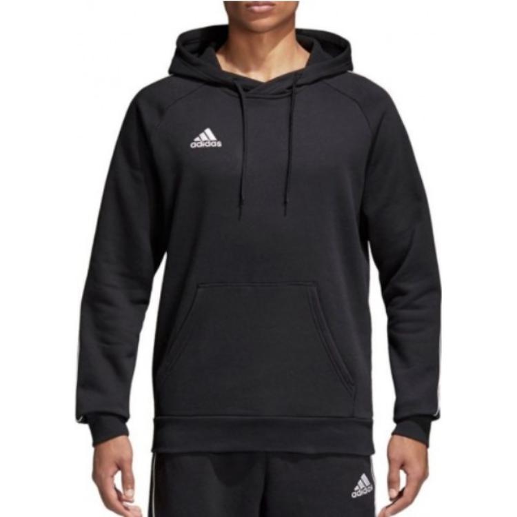 adidas Colorblock Stay Warm Fleece Lined Hooded Long Sleeves Hoodie Men's Black CE9068 - 3