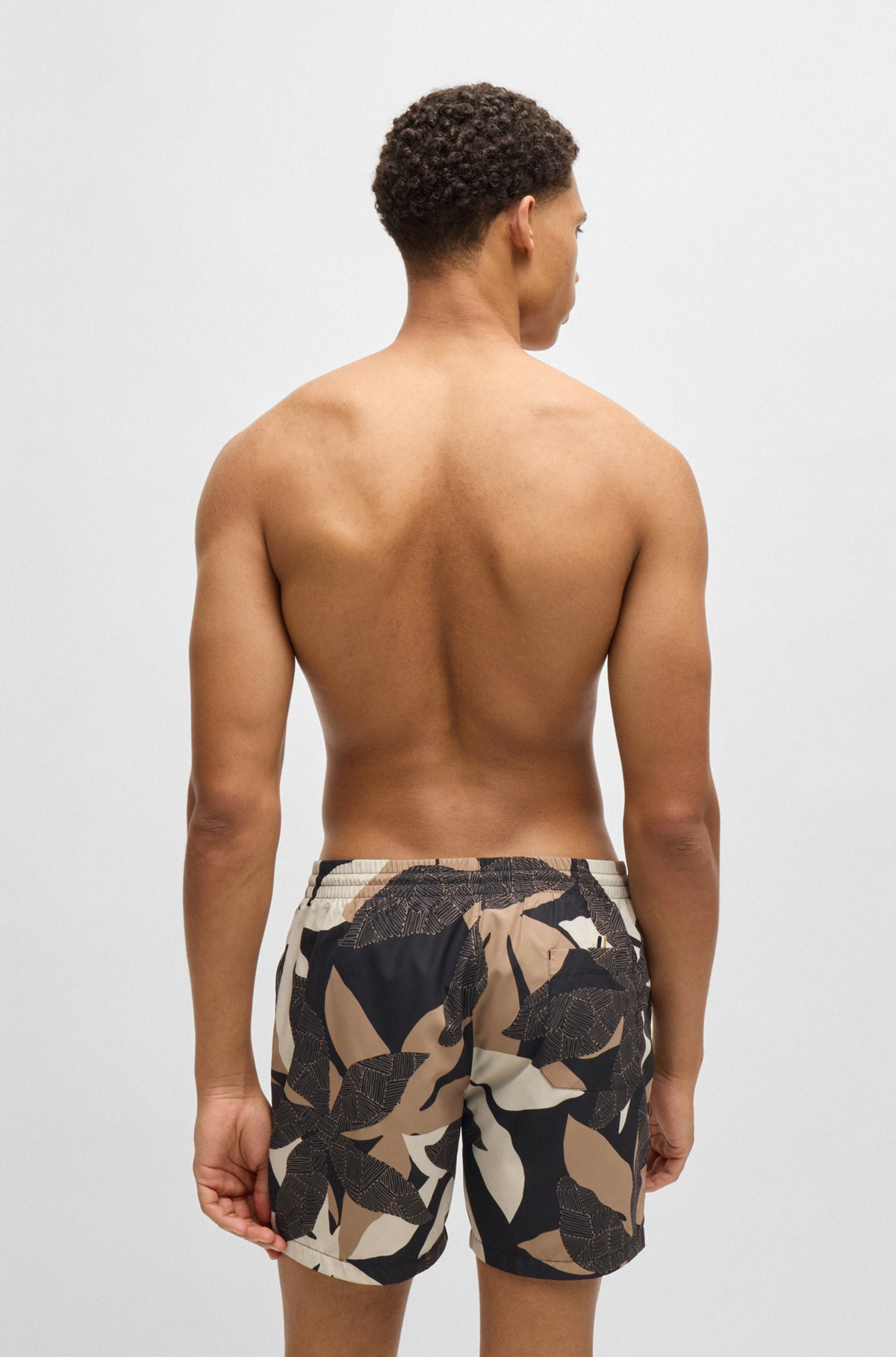 FULLY LINED SWIM SHORTS WITH SEASONAL PRINT - 4