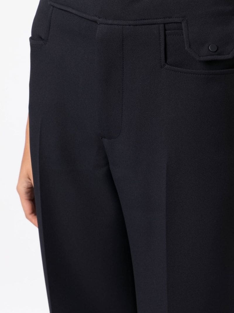 pocket-point wide-leg trousers - 5