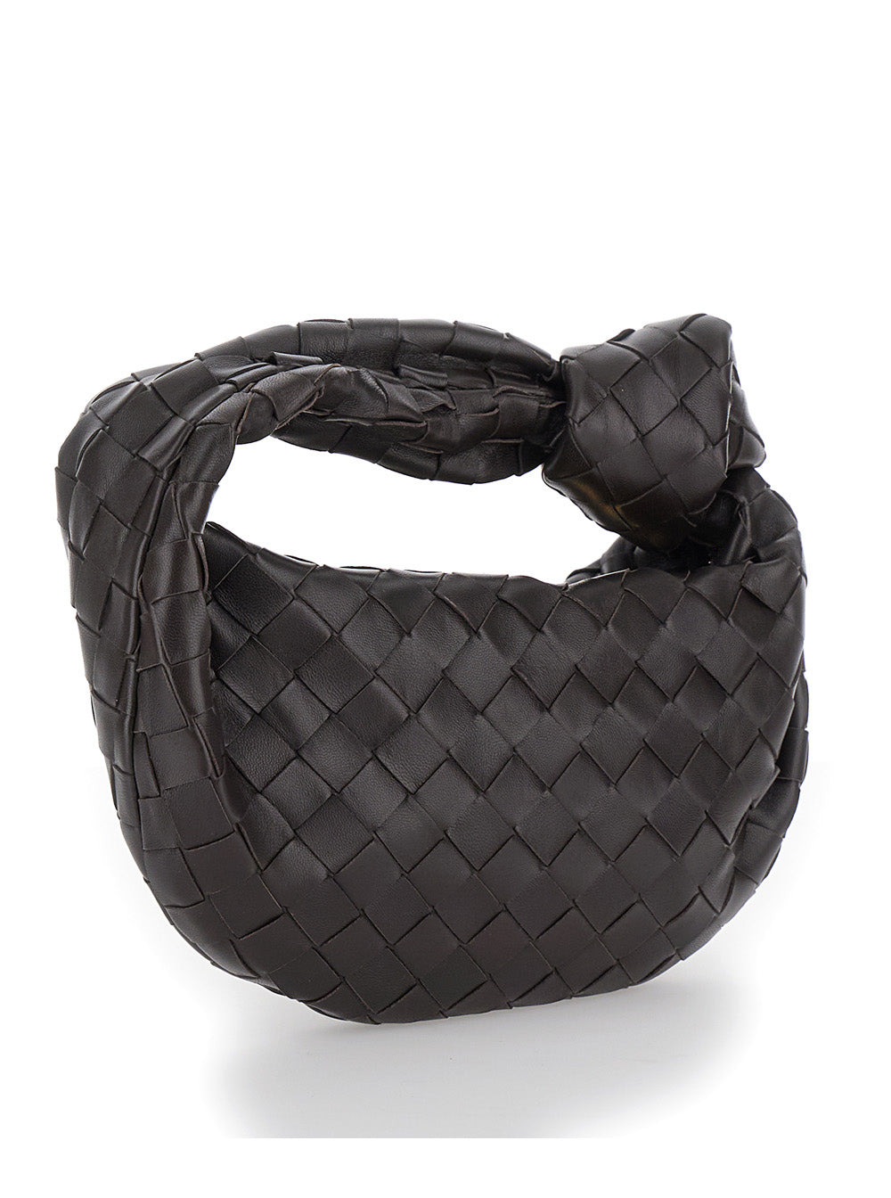 Bottega Veneta Women 'Mini Jodie' Brown Handbag In Intreccio Nappa Leather Woman - 3