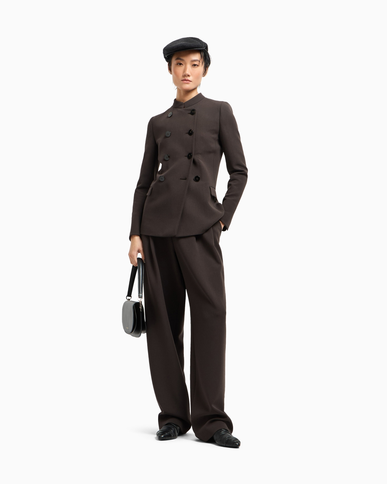 DOUBLE-PLEAT TROUSERS IN STRETCH VIRGIN WOOL - 2
