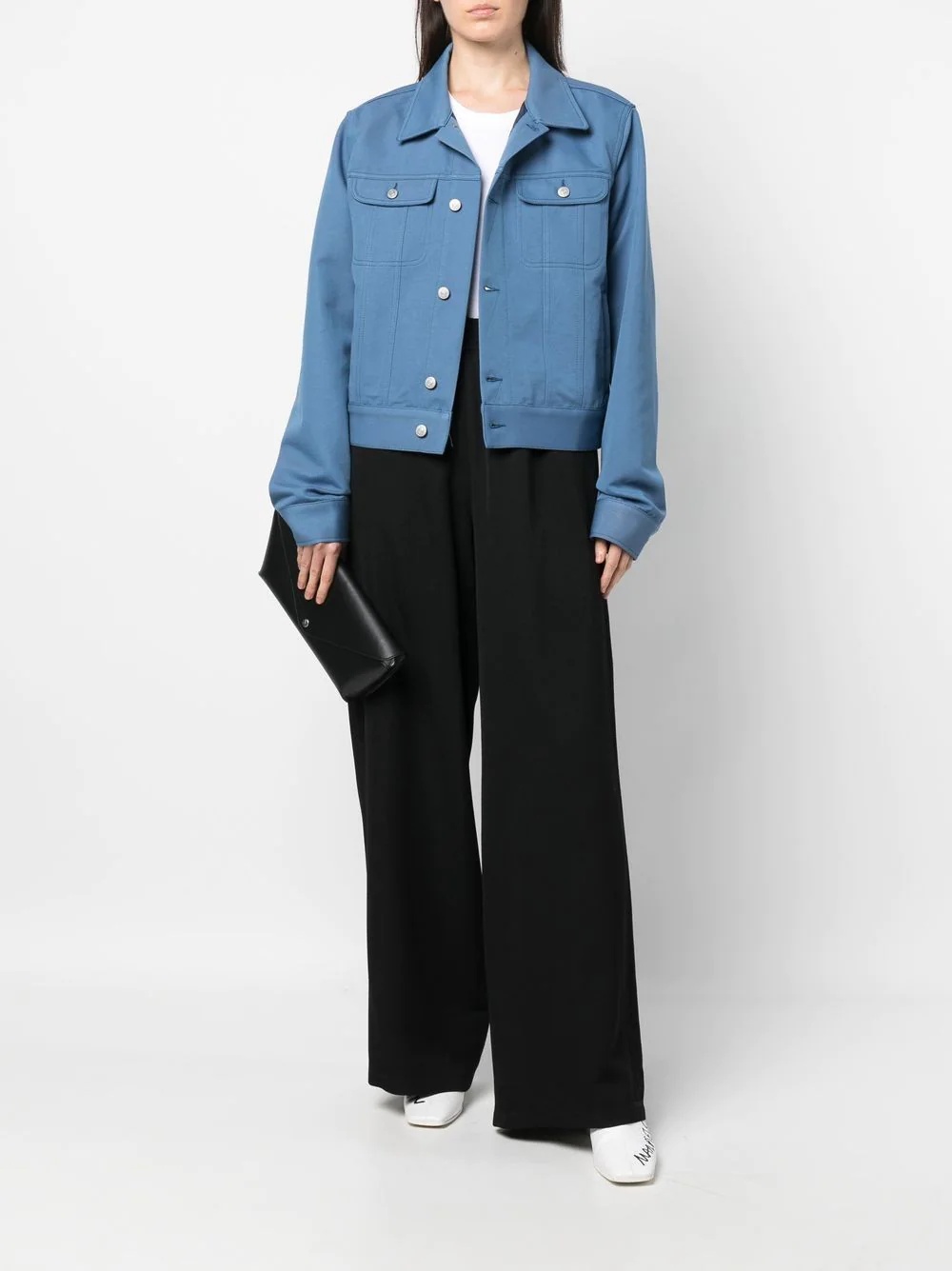 button-down fitted jacket - 3