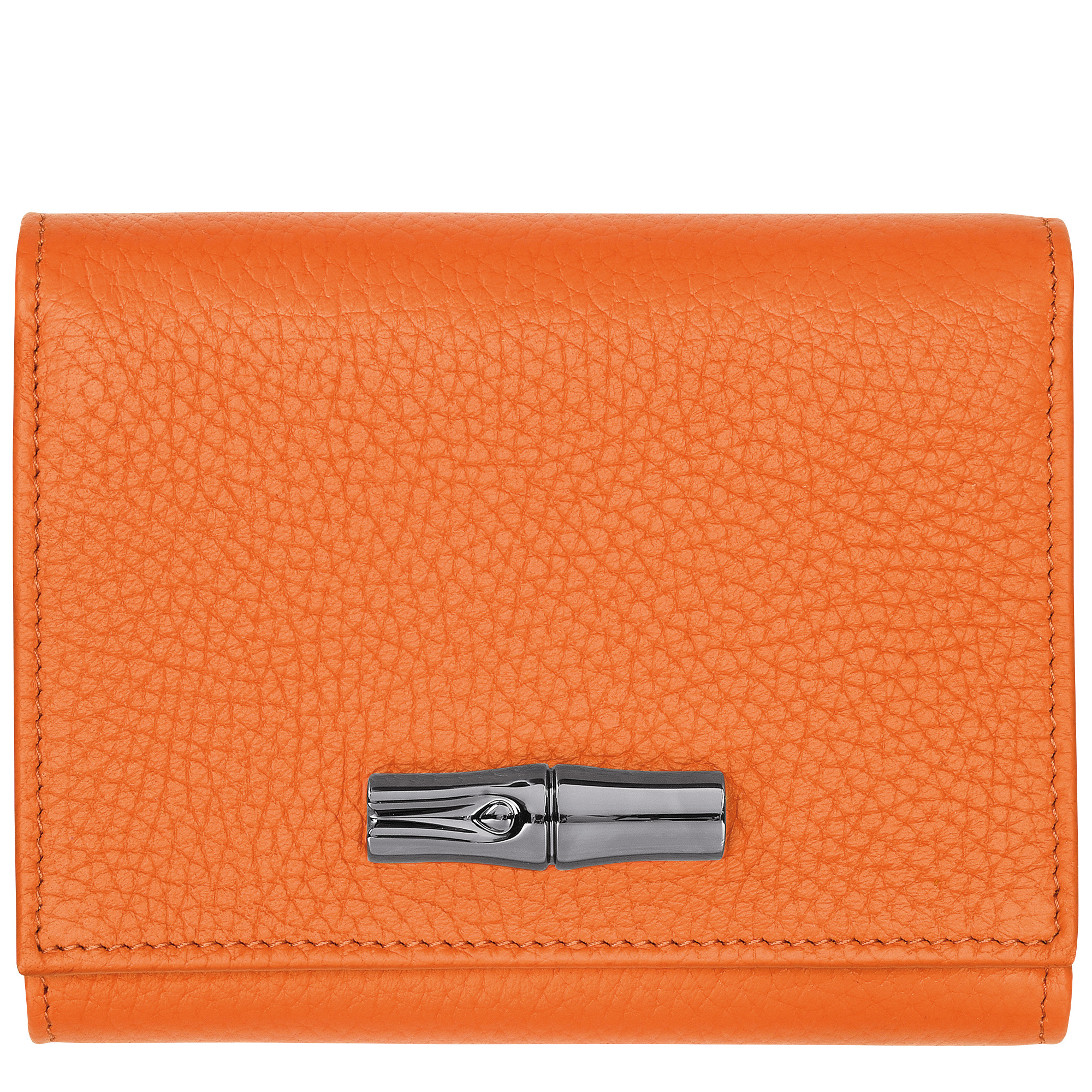 Roseau Essential Wallet Orange - Leather - 1