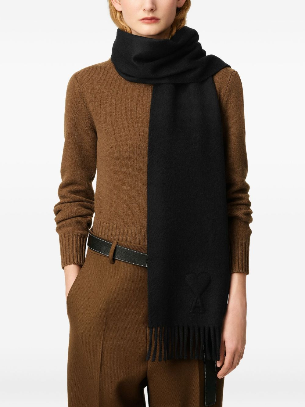 Ami De Coeur fringed scarf - 4
