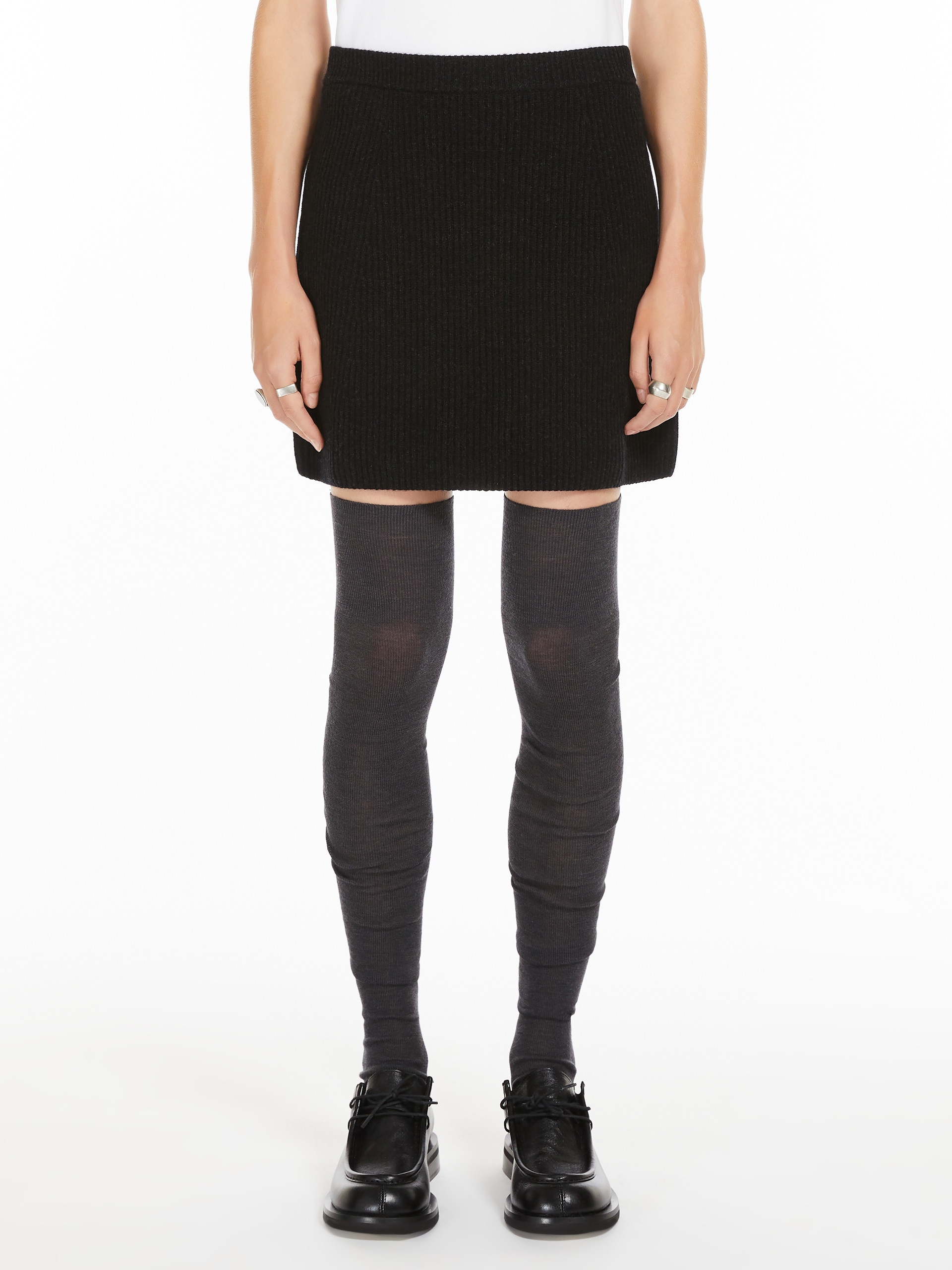 TEIERA Rib-knit mini skirt - 3