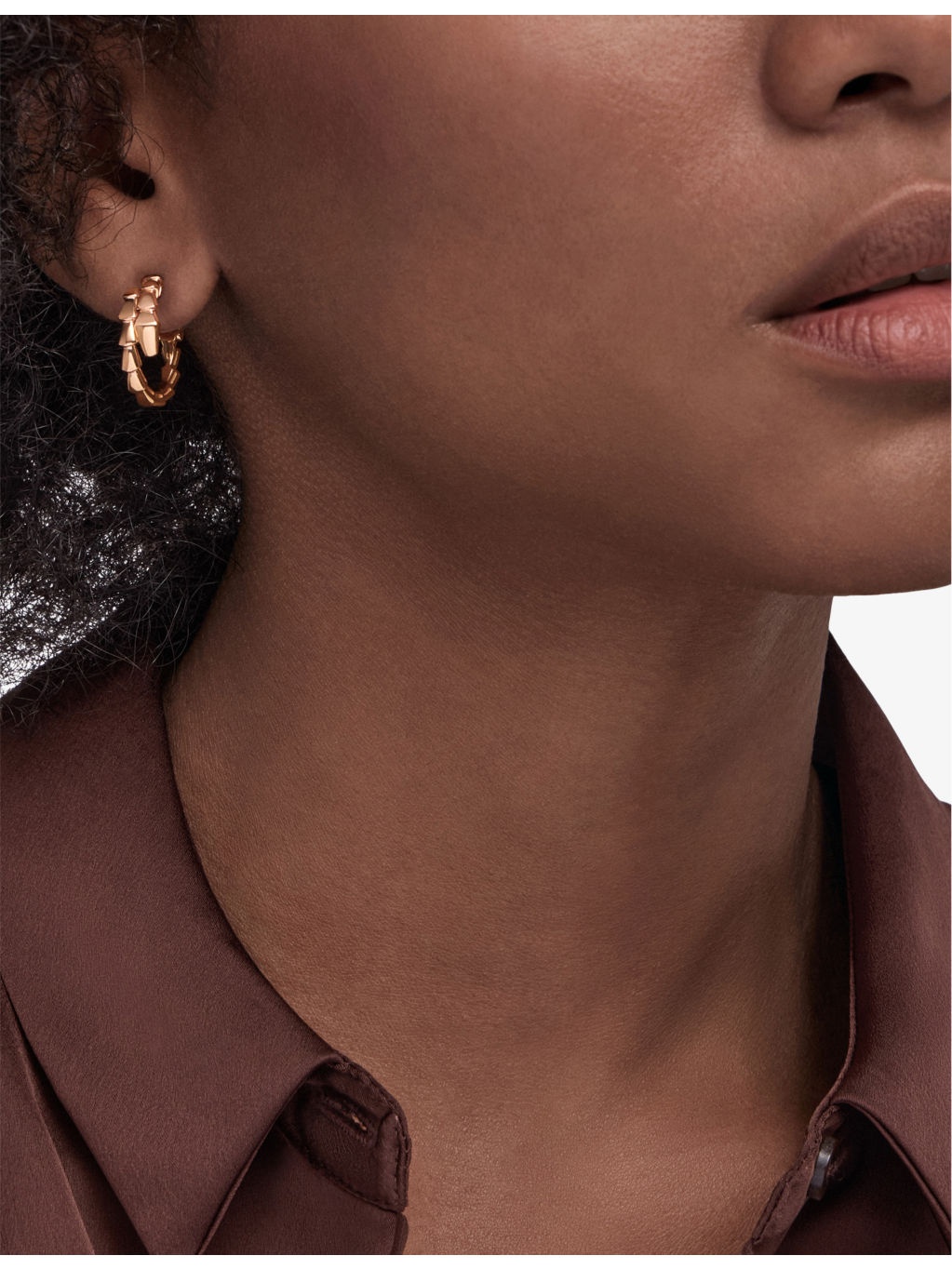 Serpenti Viper 18ct Rose-Gold Earrings - 3