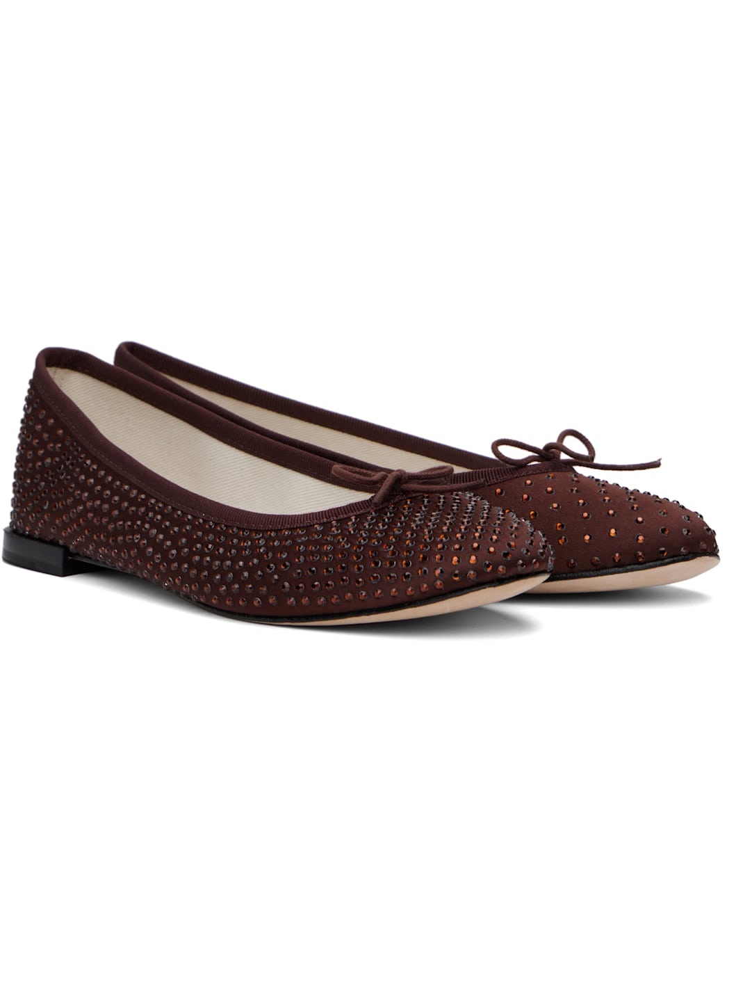 Brown High Cendrillon Ballerina Flats - 4