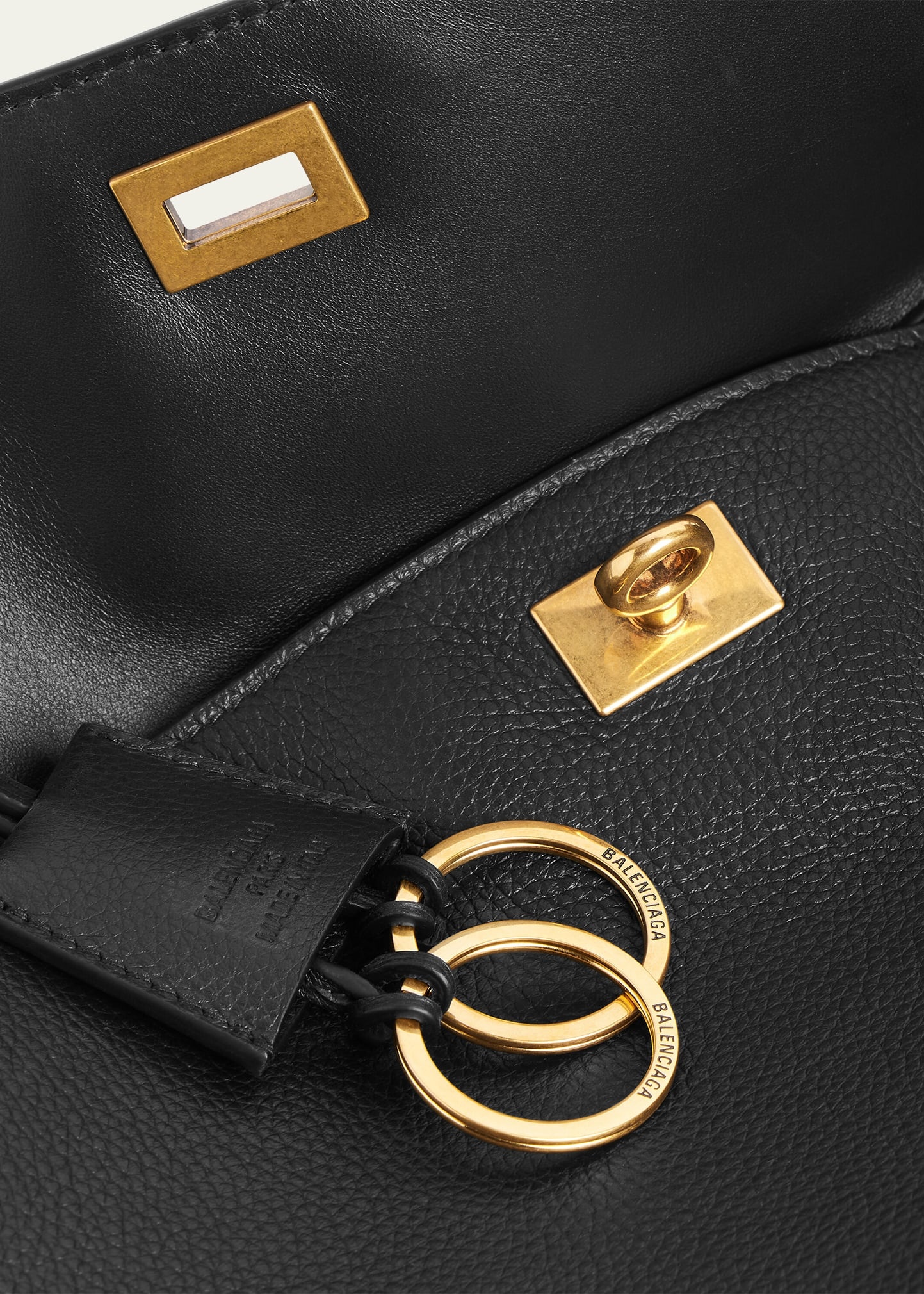 Rodeo Medium Grained Leather Top-Handle Bag - 4