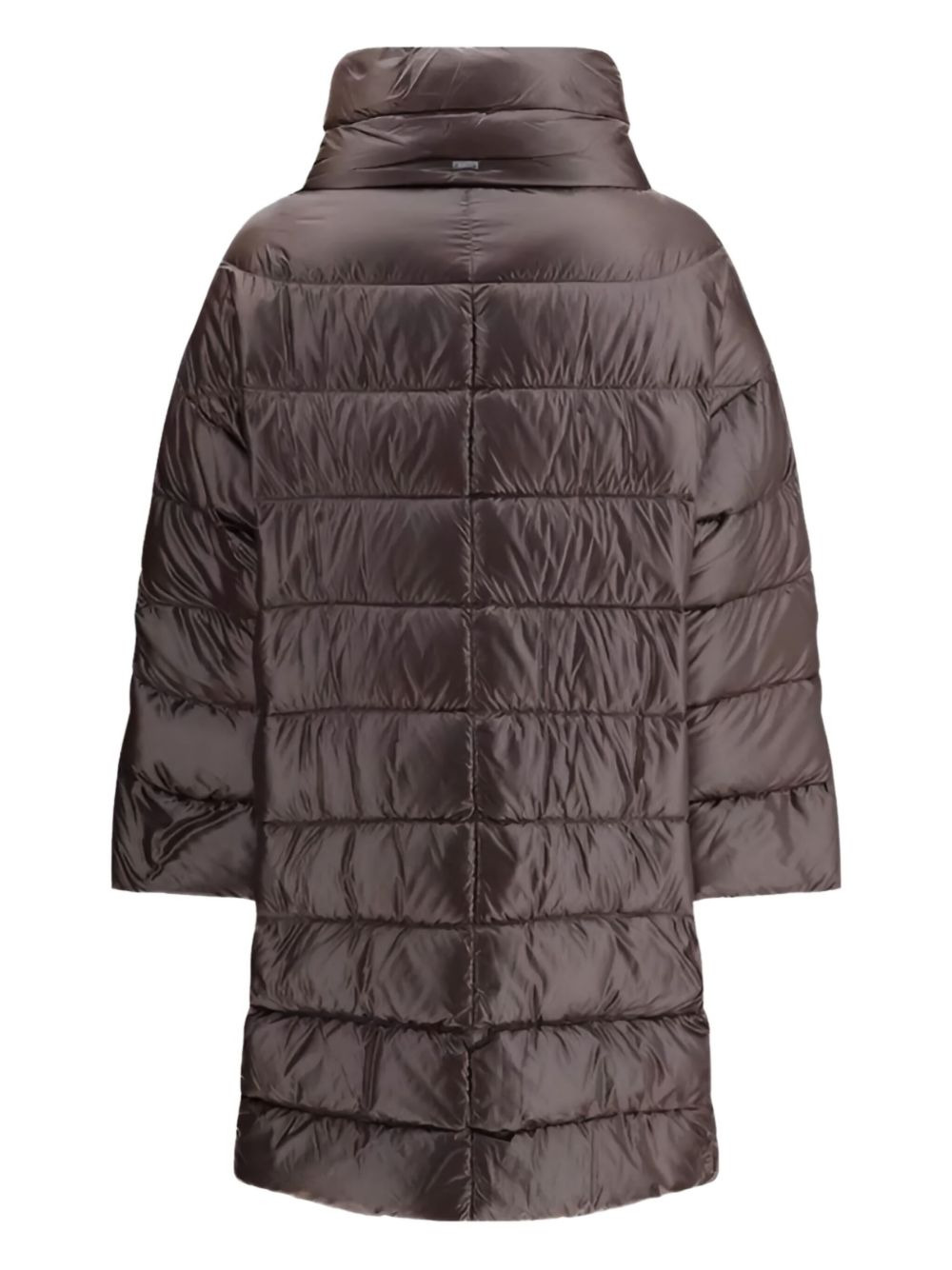 quilted high-collar coat - 2