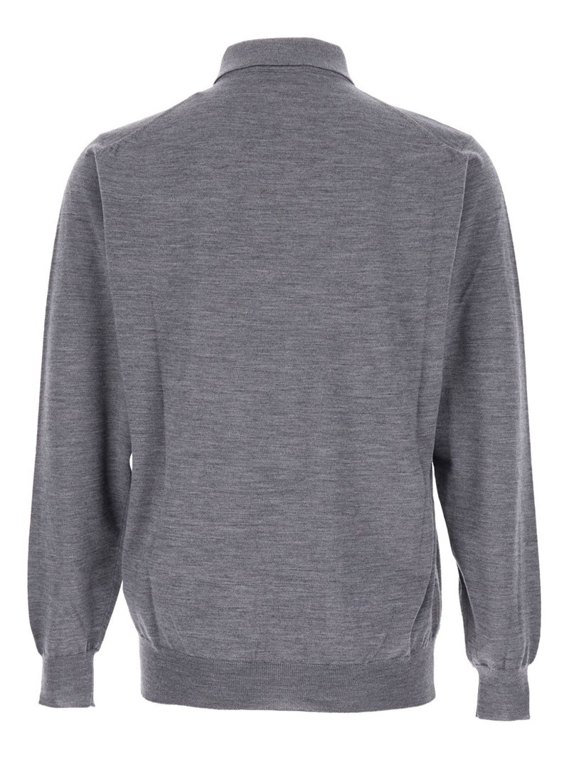 LARDINI polo-collar sweater outlook