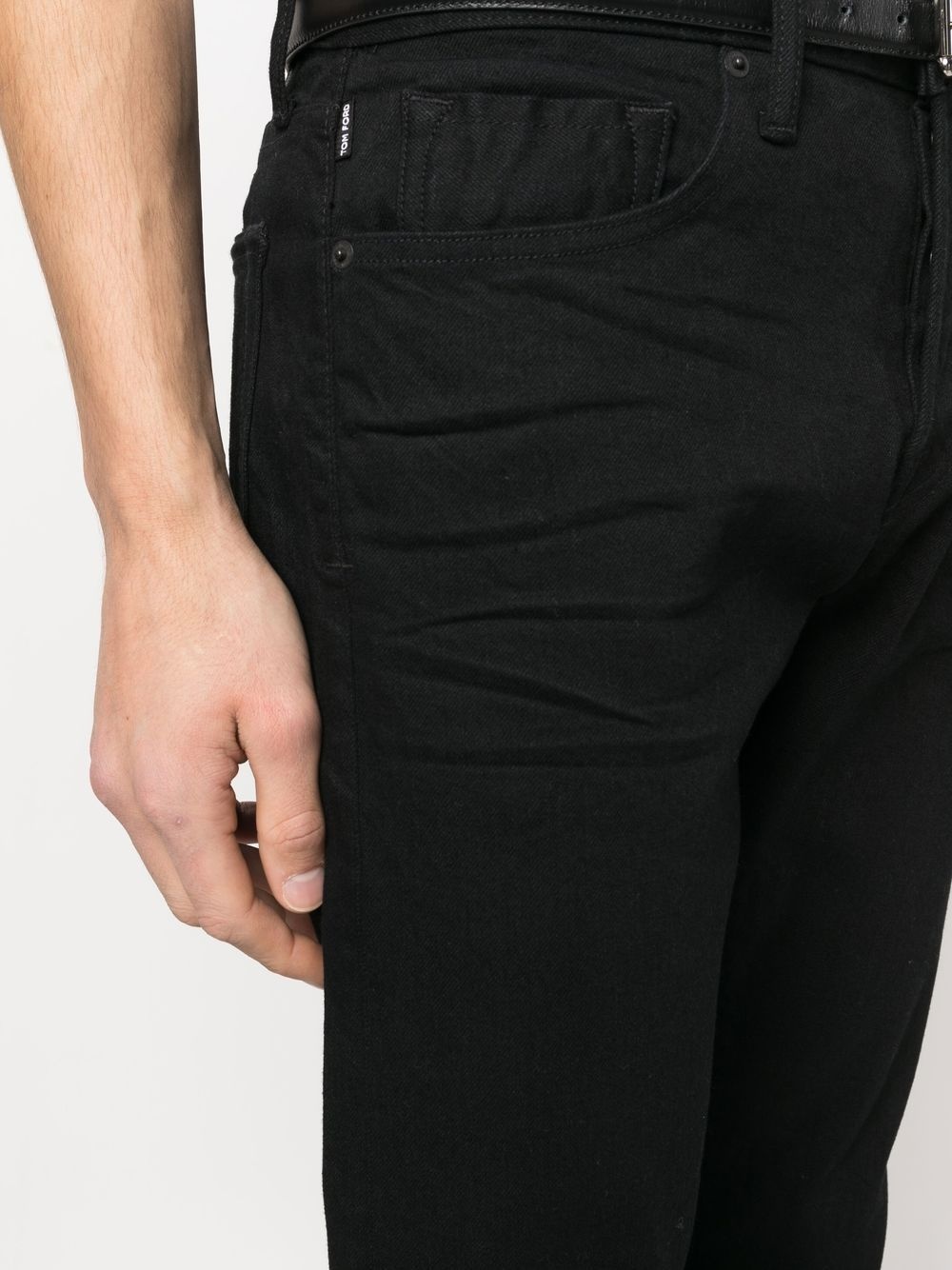 mid -rise slim-fit jeans - 5