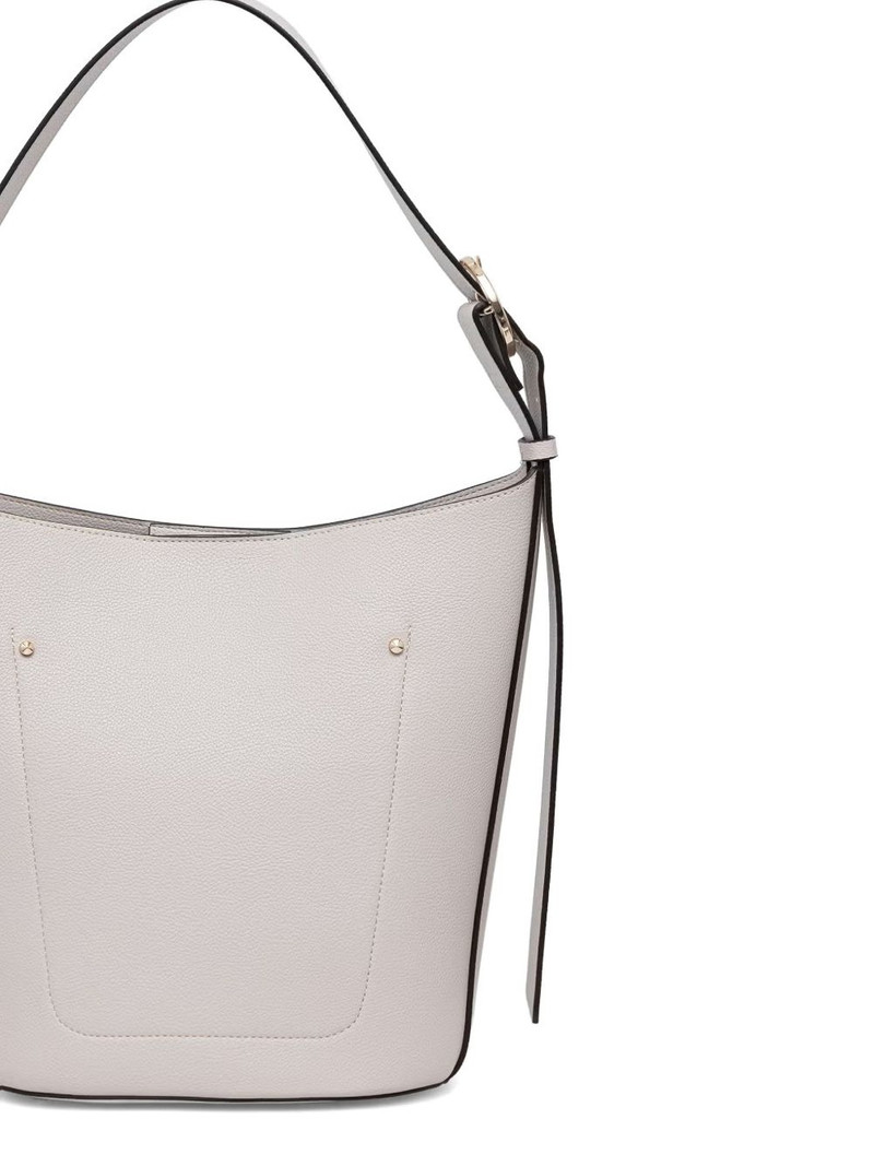 logo-plaque pebbled-effect tote bag 3