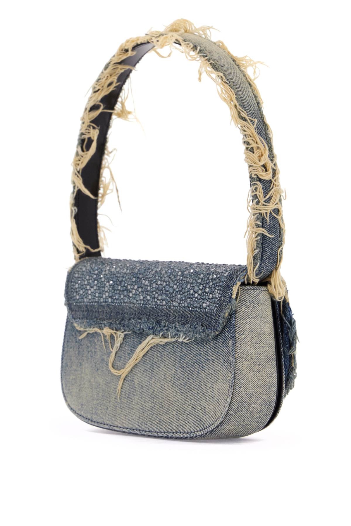 Diesel 1Dr Denim And Crystal Shoulder Bag Women - 2