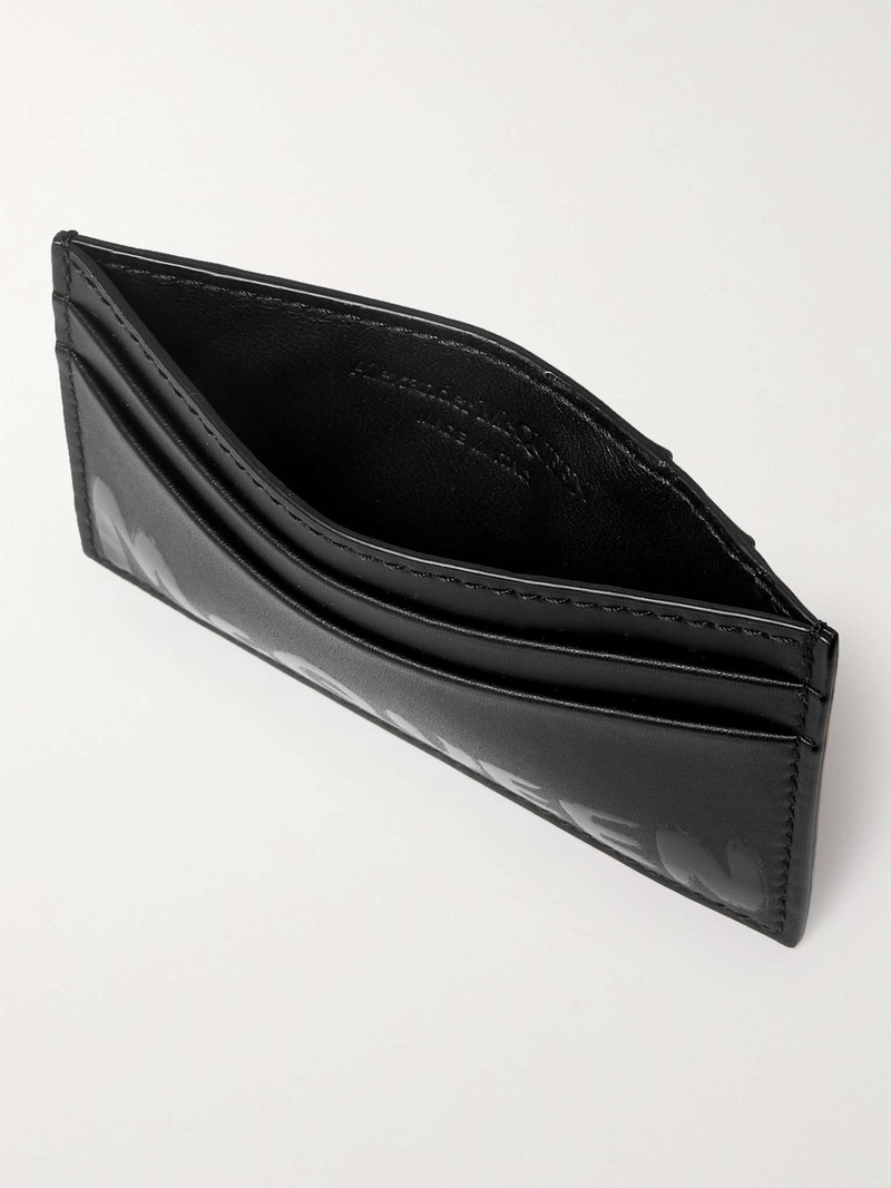 Alexander McQueen Logo-Print Leather Cardholder outlook