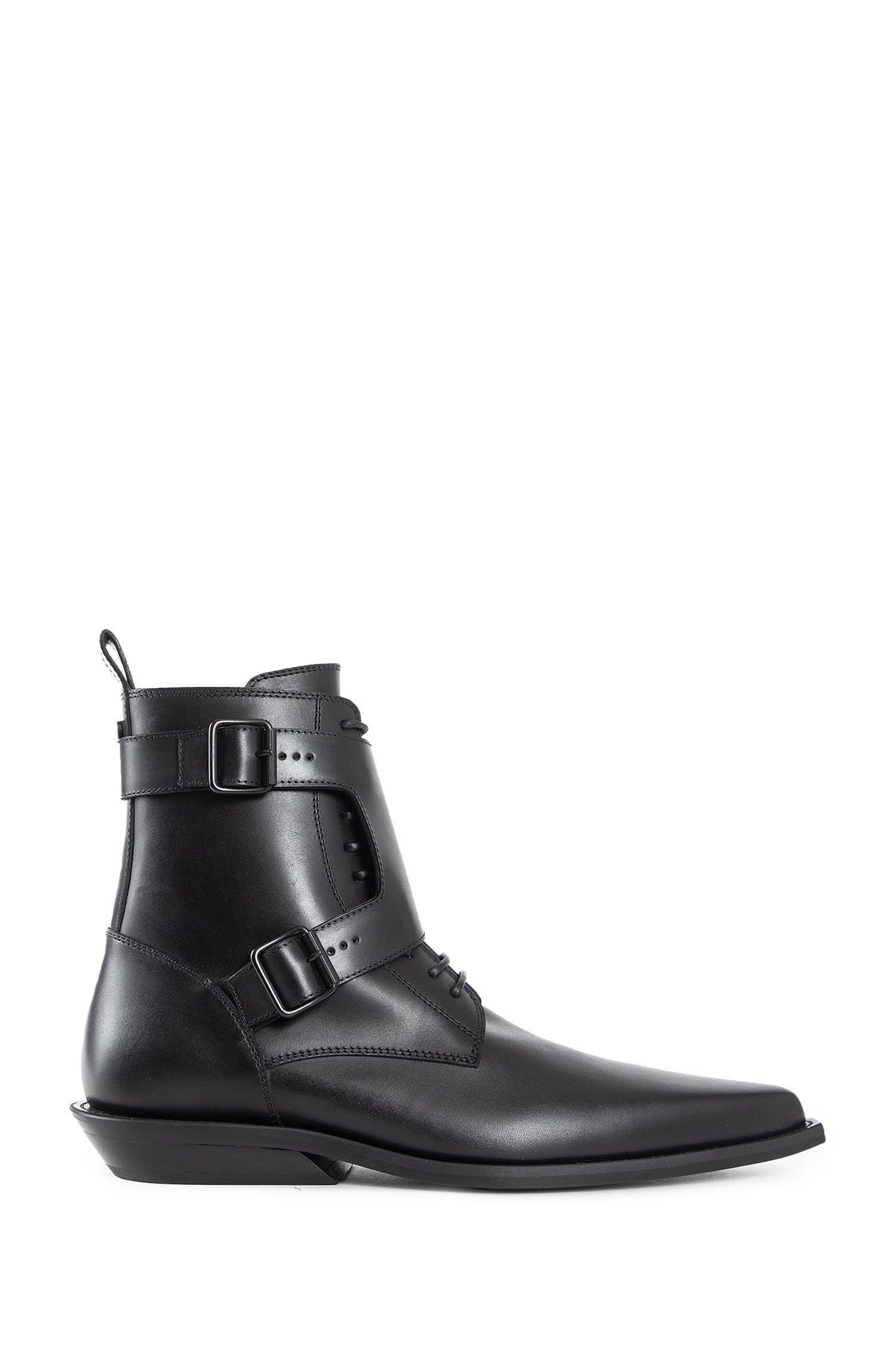 Efro-Pointy-Monkstrap-Ankle-Boots - 1