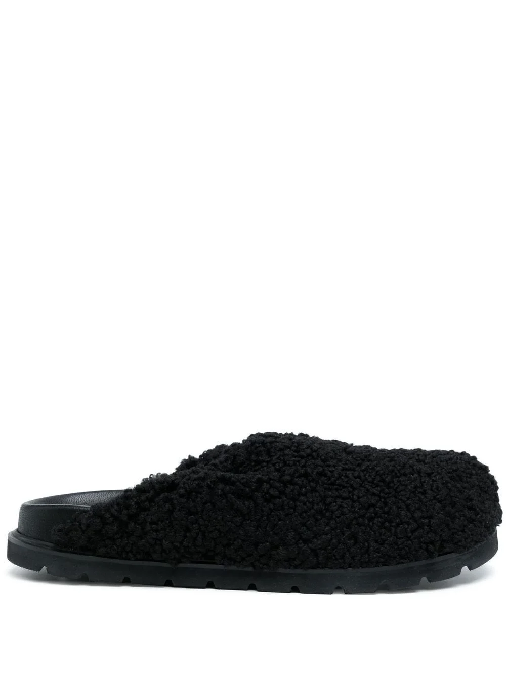 faux-fur slip-on loafers - 1