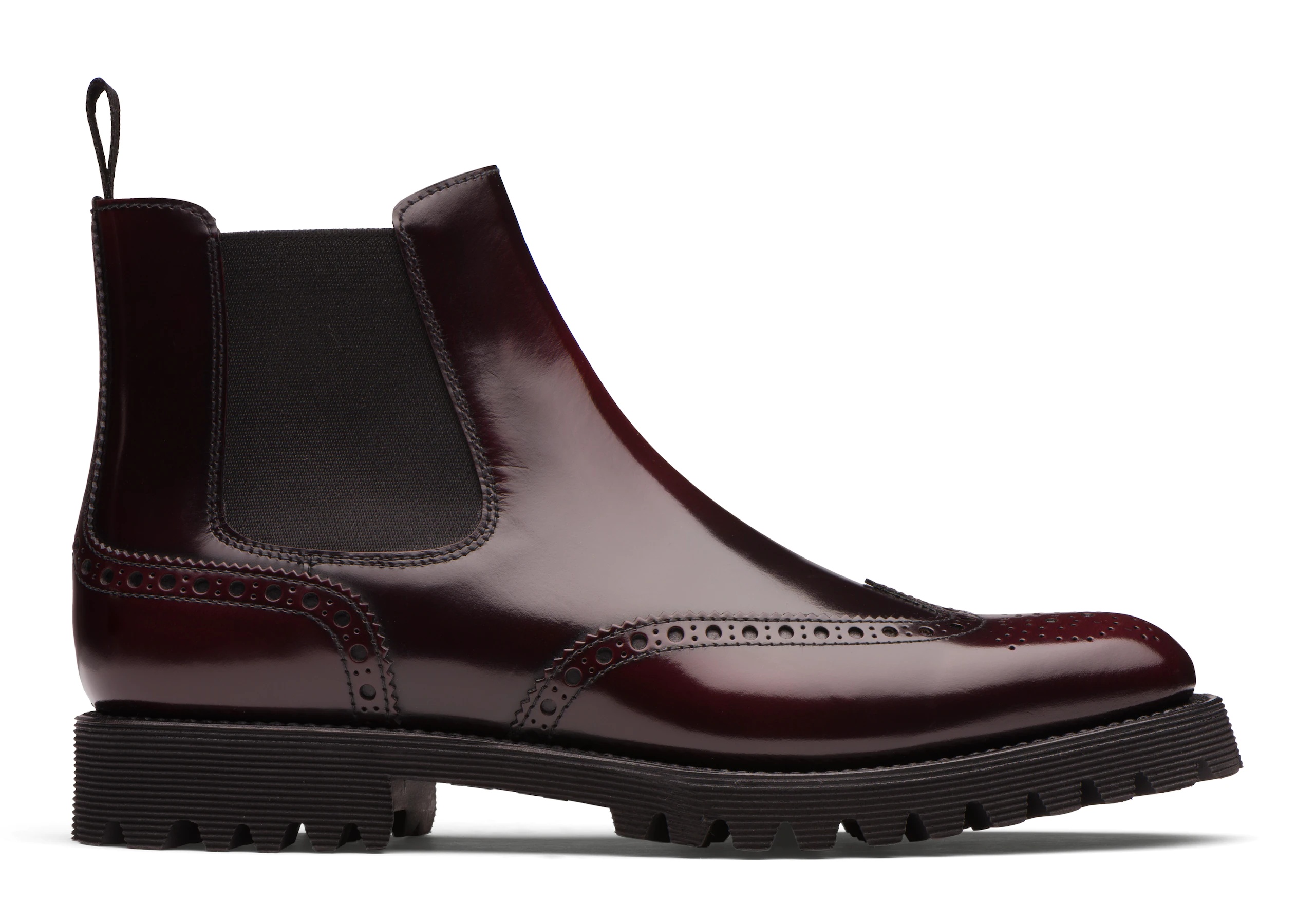 Charlize
Polished Binder Chelsea Boot Brogue Burgundy - 1