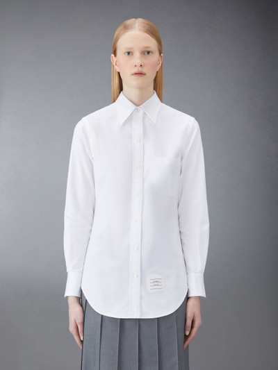 Thom Browne CLASSIC LONG SLEEVE BUTTON DOWN POINT COLLAR SHIRT IN OXFORD outlook
