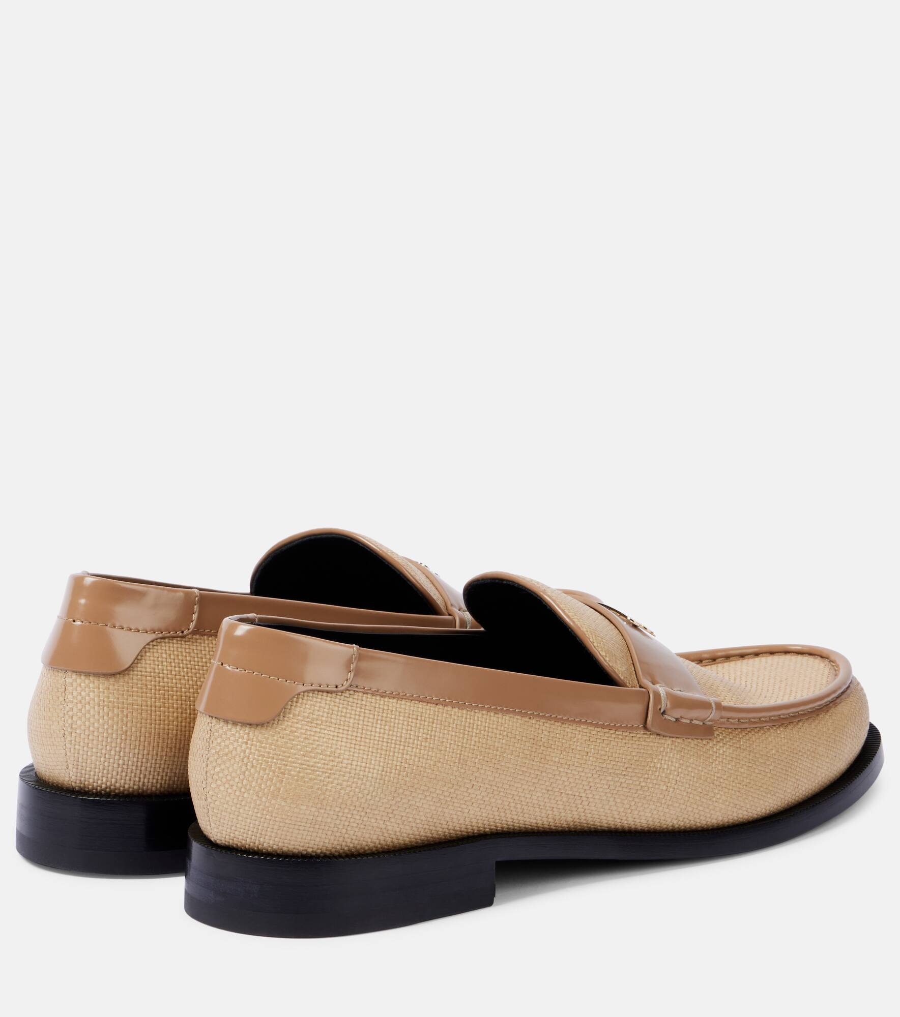 Croc-effect leather loafers - 2