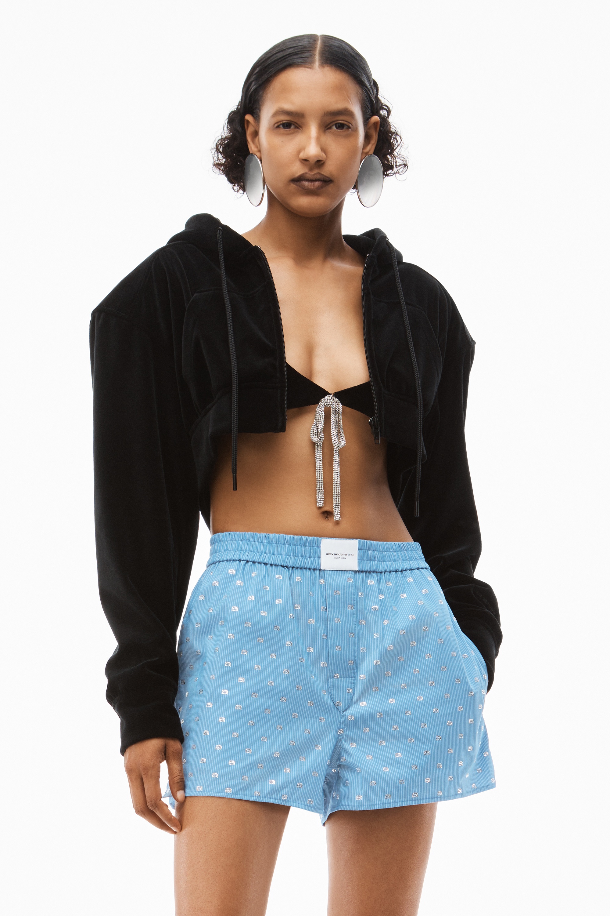 HOTFIX BOXER SHORT IN COTTON NYLON - 5