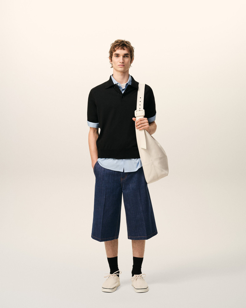 AMI Paris BLUE COTTON LOOSE BERMUDA SHORTS outlook