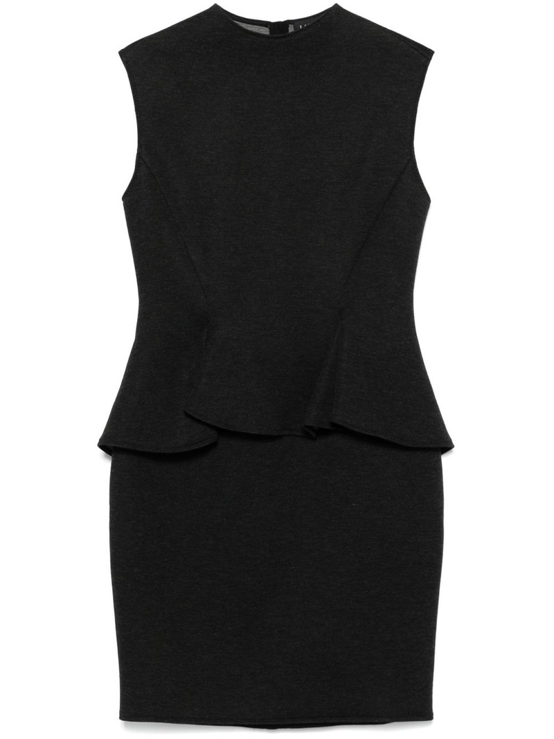 peplum-waist mini dress 1